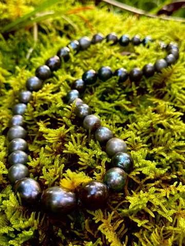 20 INCH BLACK EDISON PEARL NECKLACE (9-13mm)