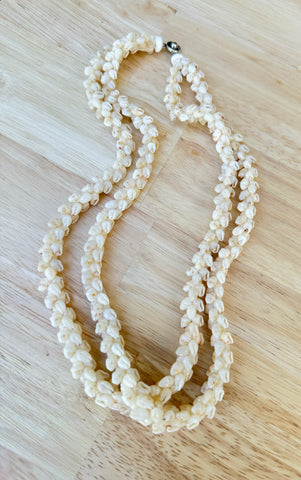 TWO STRAND NIIHAU SHELL NECKLACE (18.5 inch)