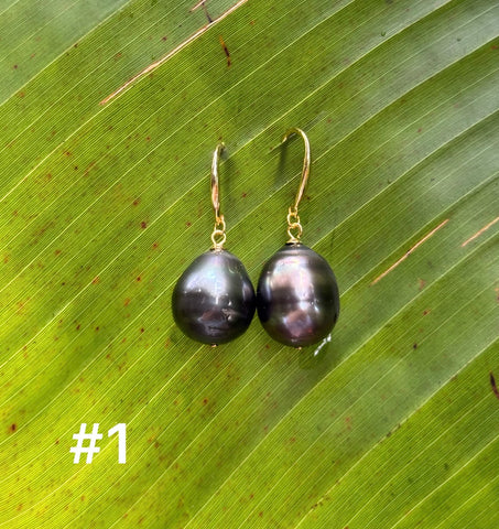 TAHITIAN PEARL DANGLES (14-15mm)