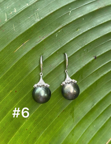 LARGE DELUXE TAHITIAN PEARL DANGLES (14-15mm)