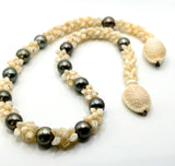 MOVING SALE: 25” TAHITIAN PEARL AND NIIHAU NECKLACE