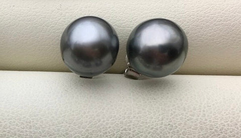 TAHITIAN PEARL STUDS (10-11mm)