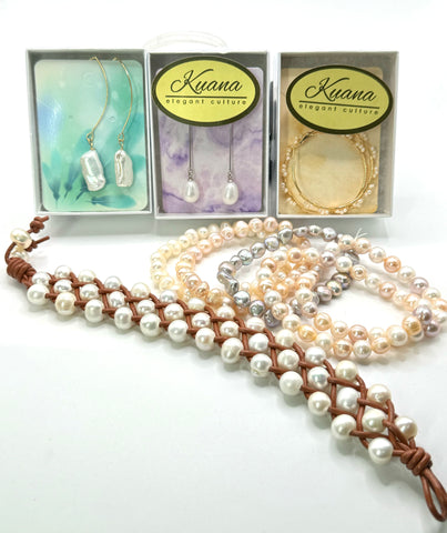 MOVING SALE: LAST ONE • 9 PIECE PEARL CUFF BUNDLE