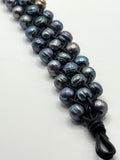 BLUE PEARL CUFF BRACELET