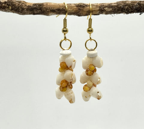 NIIHAU HELECONIA EARRINGS KAMOA (YELLOW)