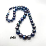 20 INCH BLACK EDISON PEARL NECKLACE (9-16mm)