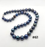 20 INCH BLACK EDISON PEARL NECKLACE (9-16mm)