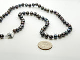 SALE! (4mm) Black Pearl Necklace 18”