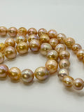 32” CHAMPAGNE APRICOT EDISON PEARL NECKLACE